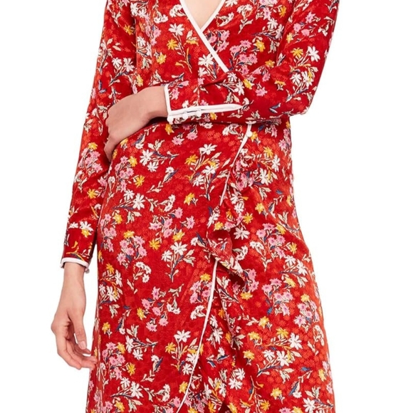 FREE PEOPLE COVENT GARDEN Burgundy/Red Midi Dress - Picture 2 of 7